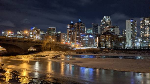 istock City of Calgary illuminated 1309645984