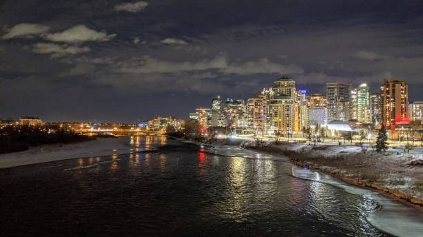 istock City of Calgary illuminated 1309645995