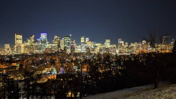 istock City of Calgary illuminated 1309646015