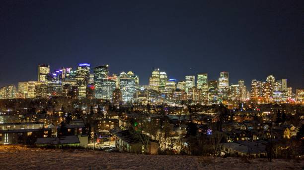 istock City of Calgary illuminated 1309646029