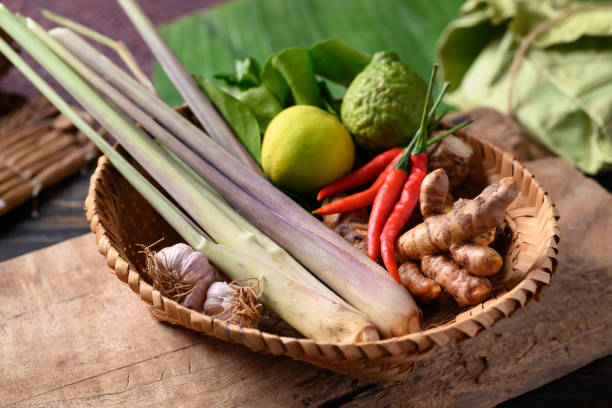 istock Thai food ingredients, Spices and herbs for cooking 1309647543