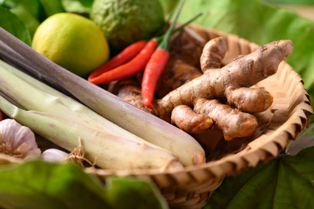 istock Thai food ingredients, Spices and herbs for cooking 1309647549