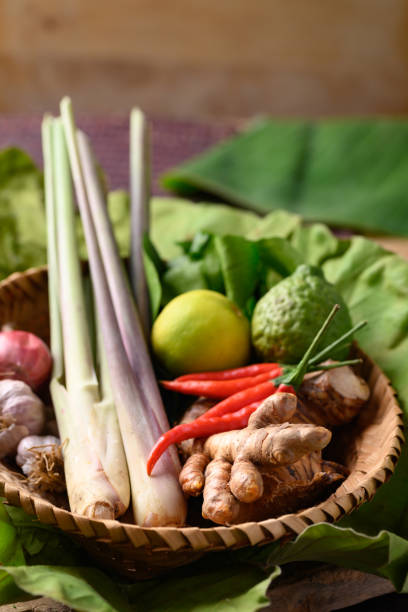 istock Thai food ingredients, Spices and herbs for cooking 1309647553