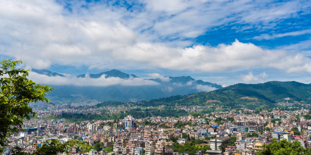 istock Panoramic top view of Katmandu city, Nepal 1309650260