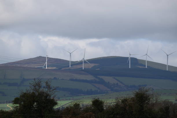 istock Wind farm on a hill in Ireland 1309651394
