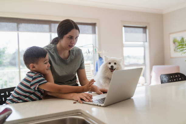 istock Being happy to watch on laptop. 1309652287