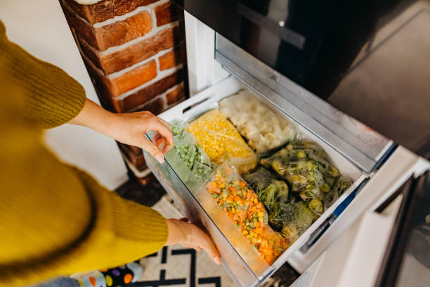 Nice separated food in fridge