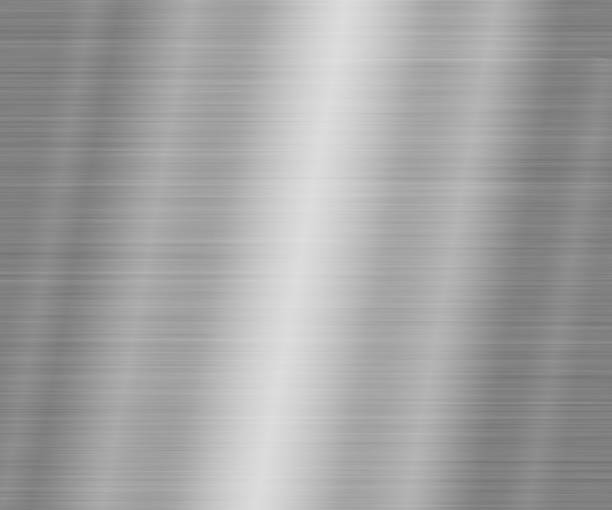 istock Vertical polished steel sheet metal background 1309662750