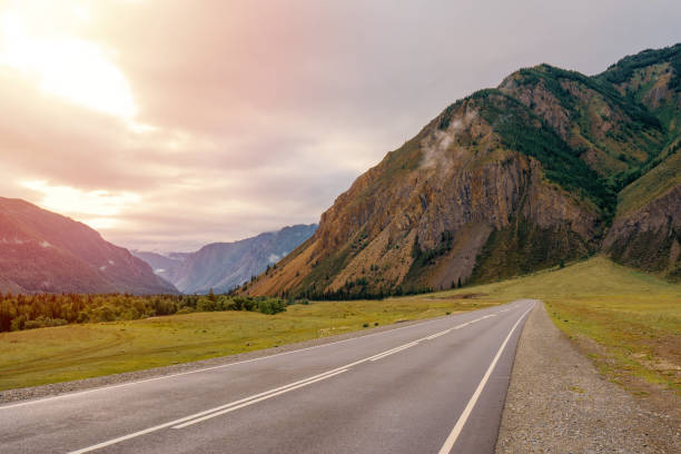 istock Highway in the Altay mountains 1309664762