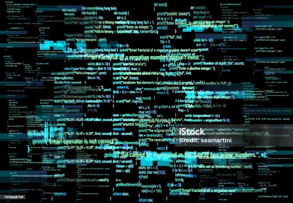 Programmer Screen Glitch Software Error Vector Stock Illustration ...