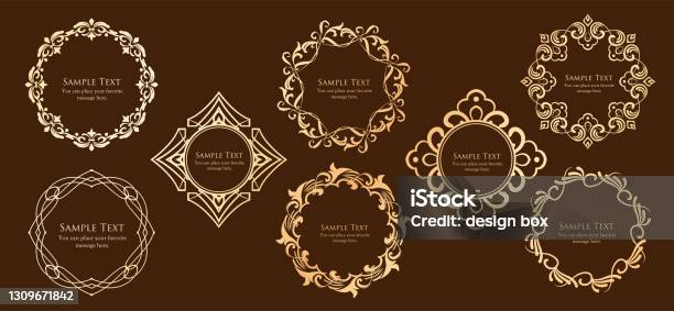 Professional Frame Patterns Vintage Frame Design Set Fine And Beautiful Pattern Design Stock ...