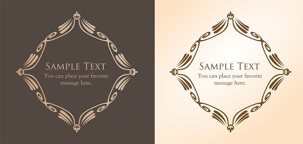 Stylist Pattern Photo Frame Vintage Frame Design Set Fine And Beautiful Pattern Design Stock ...