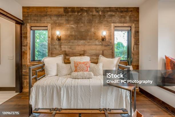 Upstairs Area With Trundle Daybed Stock Photo - Download Image Now - Bed - Furniture, Bedroom, Bedtime