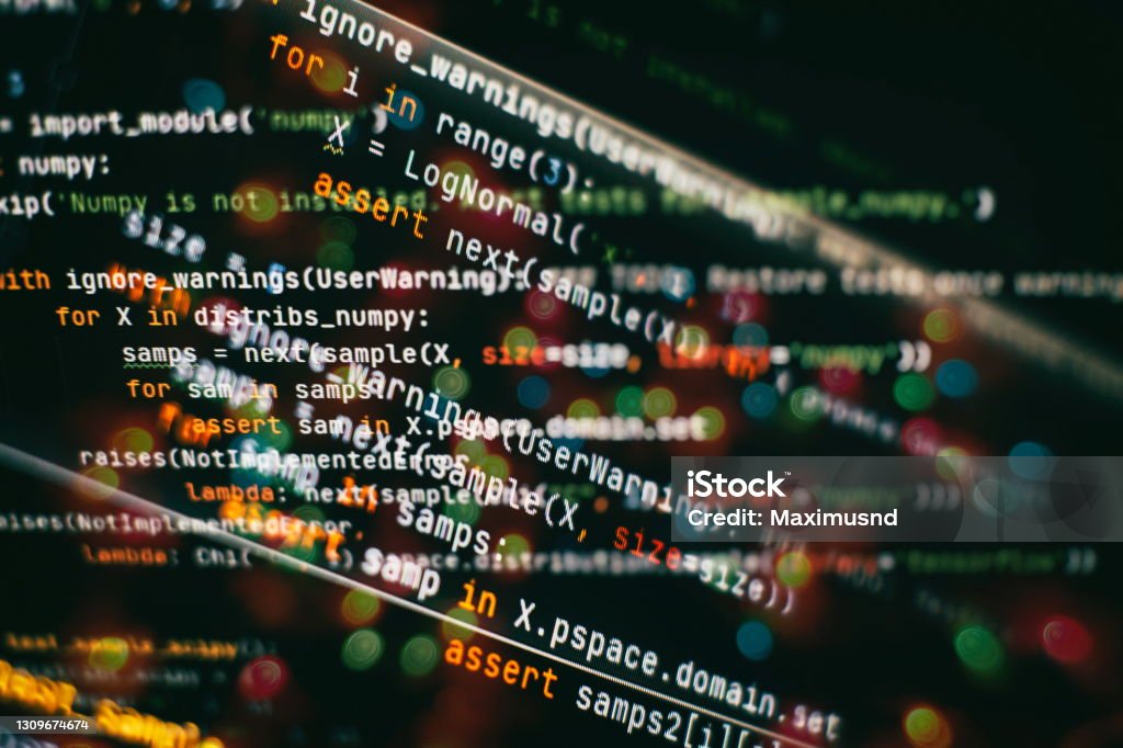 Css Javascript And Html Usage Monitor Closeup Of Function Source Code ...