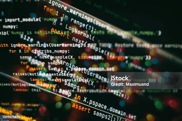 Css Javascript And Html Usage Monitor Closeup Of Function Source Code ...