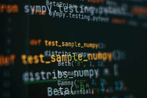 Abstract Computer Script Code Programming Code Screen Of Software ...