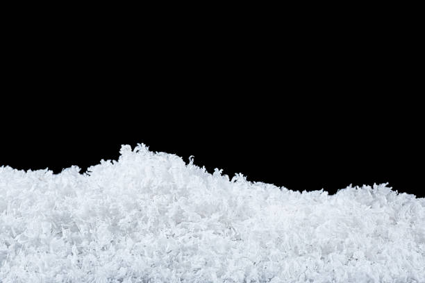 istock Snowdrifts on a black background. Christmas night. 1309680338