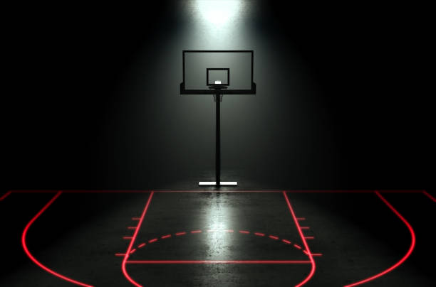 istock Futuristic Illuminated Sports Goal 1309683006