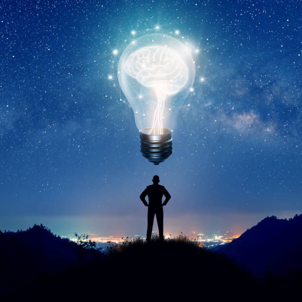 Creative and innovation inspiration. Business Bright idea concept.