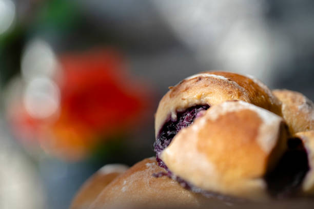 artisan bread: blueberry sweet bun
