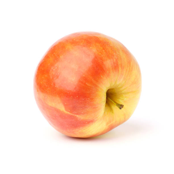 istock Natural tasty red apple isolated on white background. 1309691018
