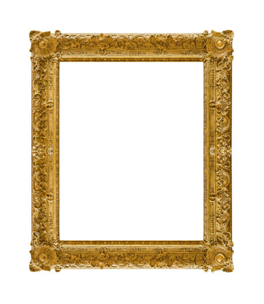 istock Old wooden picture frame 1309697265
