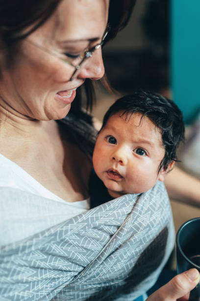 istock Baby is always close to mom 1309697325