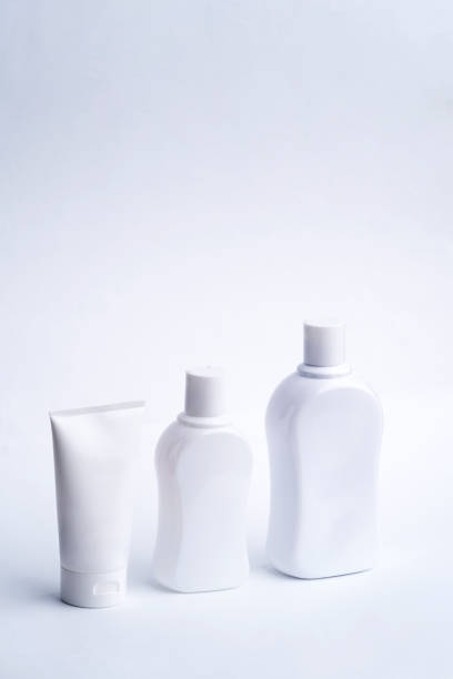 istock Blank packaging cosmetic bottles on white background 1309697658
