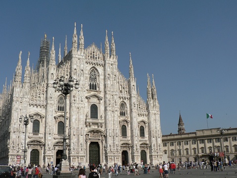 Duomo Cathedral in Milan city in Italy