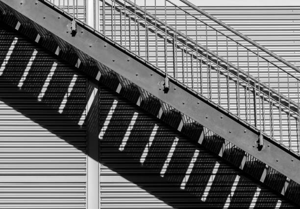 istock Low Angle View Of Staircase Against Building 1309707551