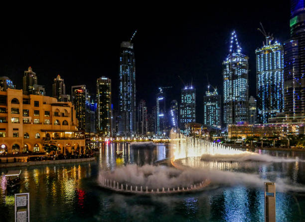 istock Burj Khalifa park at night 1309709741