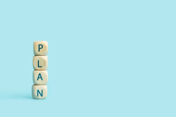 istock Plan word made with wooden letter blocks 1309710404
