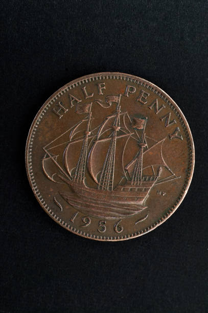 istock 1956 united kingdom half penny George VI with 'IND: IMP' 1309711065