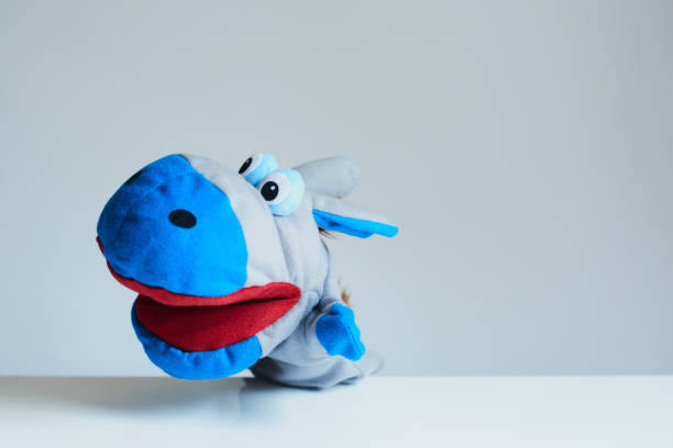 istock cute animal puppet, donkey 1309715953
