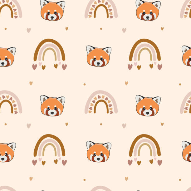 Red Panda Pattern Background 470+ Red Panda Wallpaper Stock Illustrations, Royalty-Free Vector ...