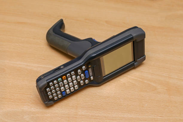 bar code scanner reader - bar code reader wireless technology computer equipment imagens e fotografias de stock