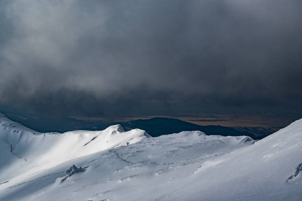 Winter landscape in Ciucas Mountains, Romania