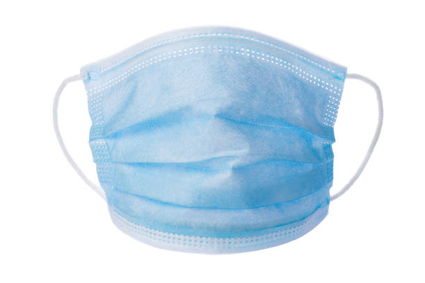 istock Medical protective mask isolated on white background 1309720360