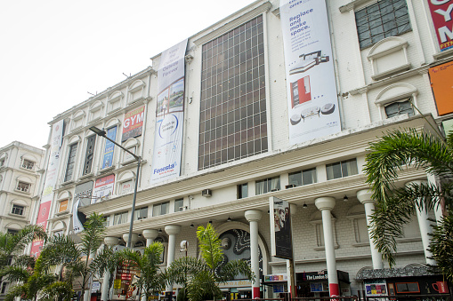 Kolkata, India - February 7, 2021: Axis Mall Exterior in Lake Town, Kolkata.