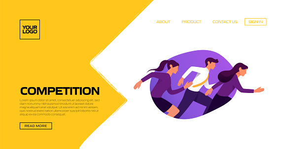 Competition Page. Examples Competition Concept Vector Illustration For Landing Page Template ...
