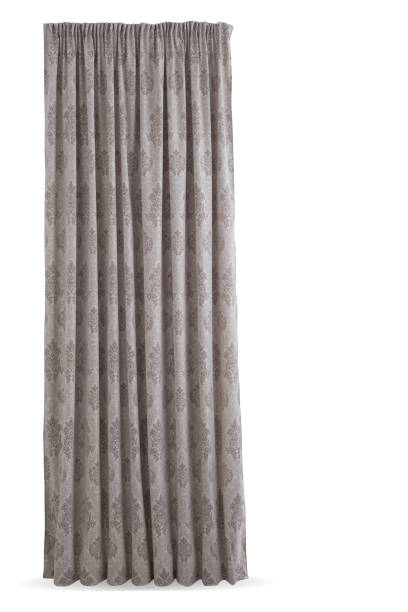 istock A beautiful curtain with a catch. Isolated white background. 1309734745