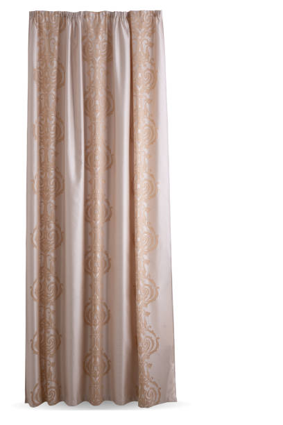 istock A beautiful curtain with a catch. Isolated white background. 1309734798