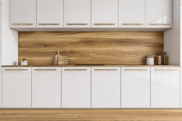 istock White and wooden kitchen set with appliances on parquet floor 1309734934