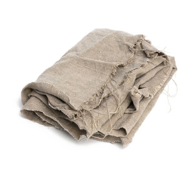 istock folded kitchen gray linen tea towel isolated on white background 1309741307