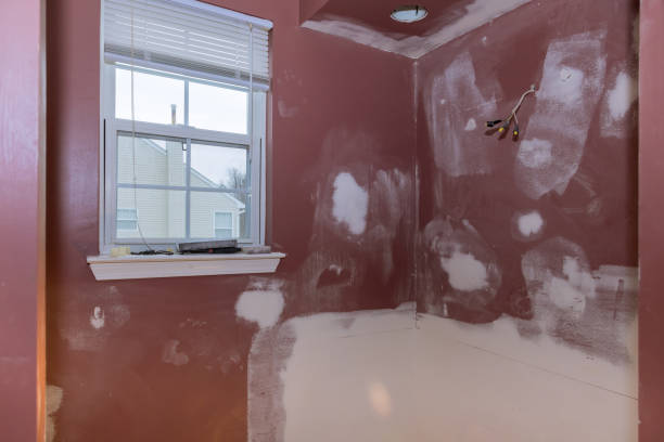 istock Home construction bathtub wall remodeling master bathroom patching drywall 1309741423