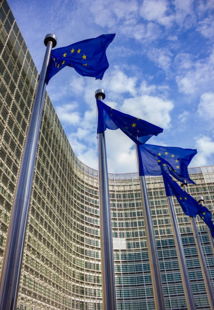 istock Le Berlaymont European Union Flags 1309747010
