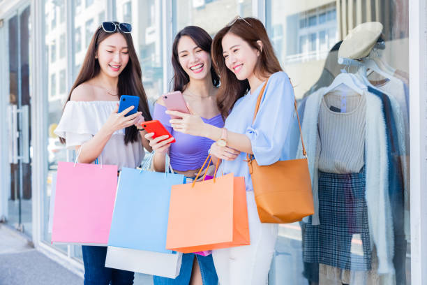 istock women looking content on smartphone 1309749666