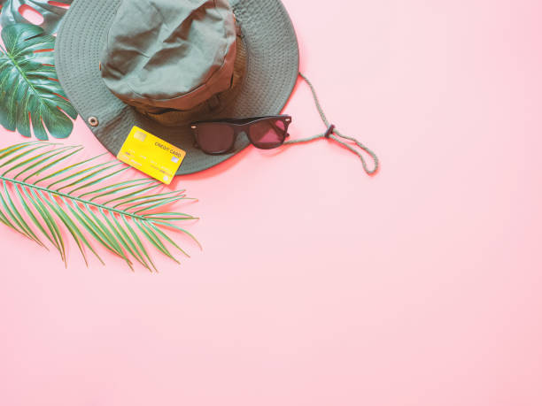 istock summer shopping with hiking accessories concept. 1309753517