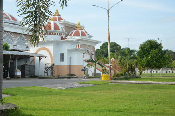 istock Front views of mosque building 1309754425