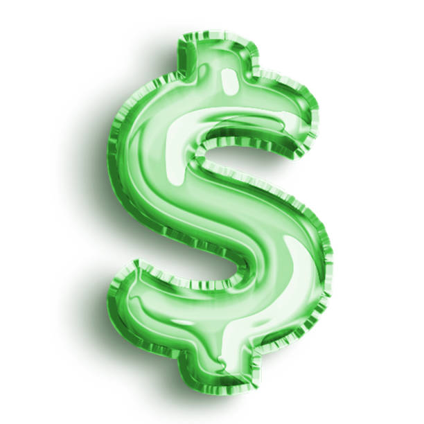 Balloon Dollar Icon Green colored balloon US Dollar icon on white background. altcoin photos stock pictures, royalty-free photos & images
